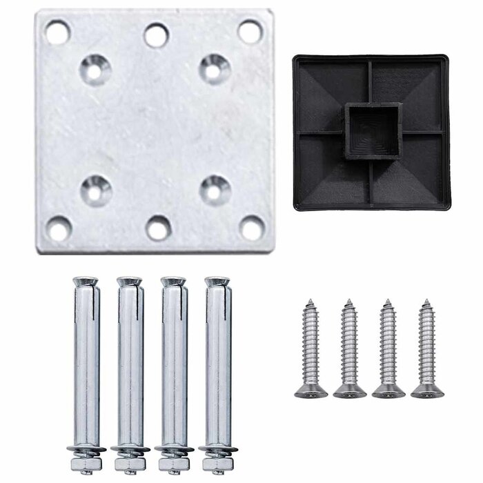 WPC Sichtschutzzaun 175x105 cm Schwarz - Outlet bis zu 34,3% Rabatt