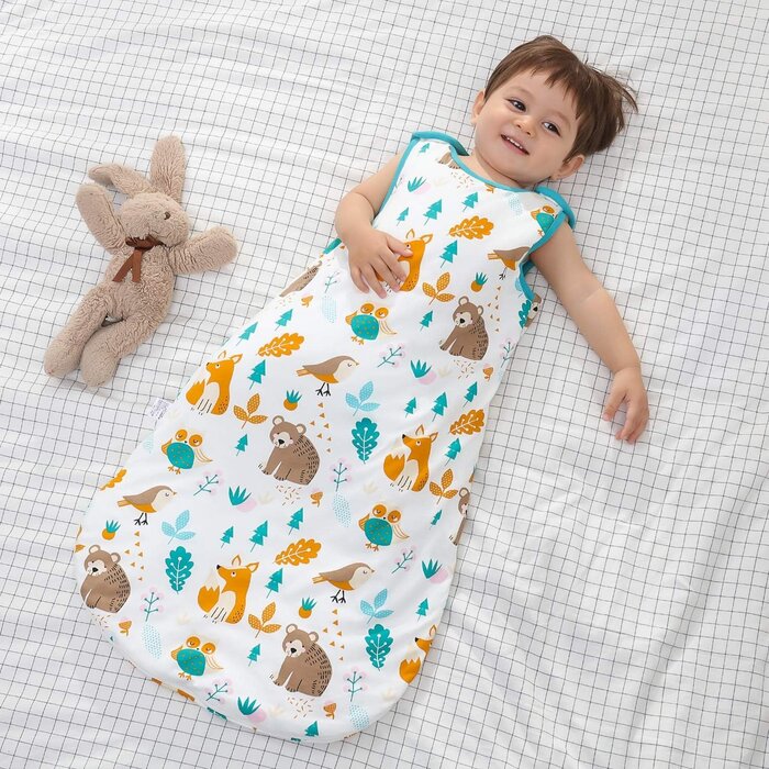 Babyschlafsack 2.5 TOG Tiermotiv aus Baumwolle - Jetzt bis zu 58% reduziert