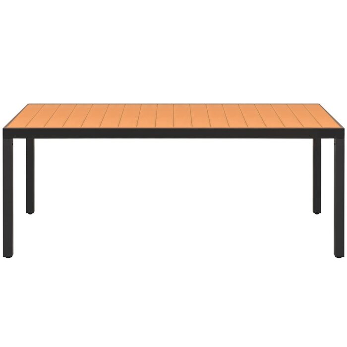 Gartentisch Aluminium/WPC 185x90cm - Braun - Outlet bis zu 34,6% günstiger