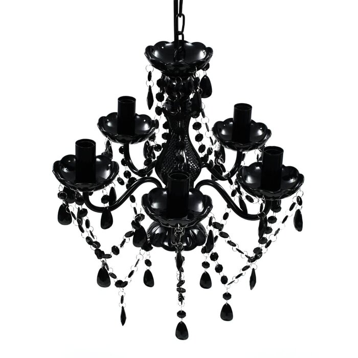 Eleganter Kristallkronleuchter Schwarz, 38 x 45 cm - bis zu 33,1% sparen