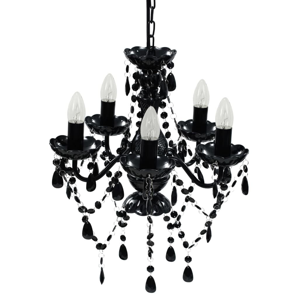 Eleganter Kristallkronleuchter Schwarz, 38 x 45 cm - bis zu 33,1% sparen