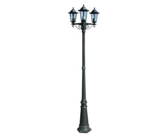 Vidaxl Gartenlaterne 3-flammig 215 cm - Aluminium - Dunkelgrün/Schwarz - bis zu 41% Rabatt