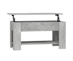 Vidaxl Vielseitiger Couchtisch mit Hubplatte, Betongrau - jetzt bis zu 40% sparen