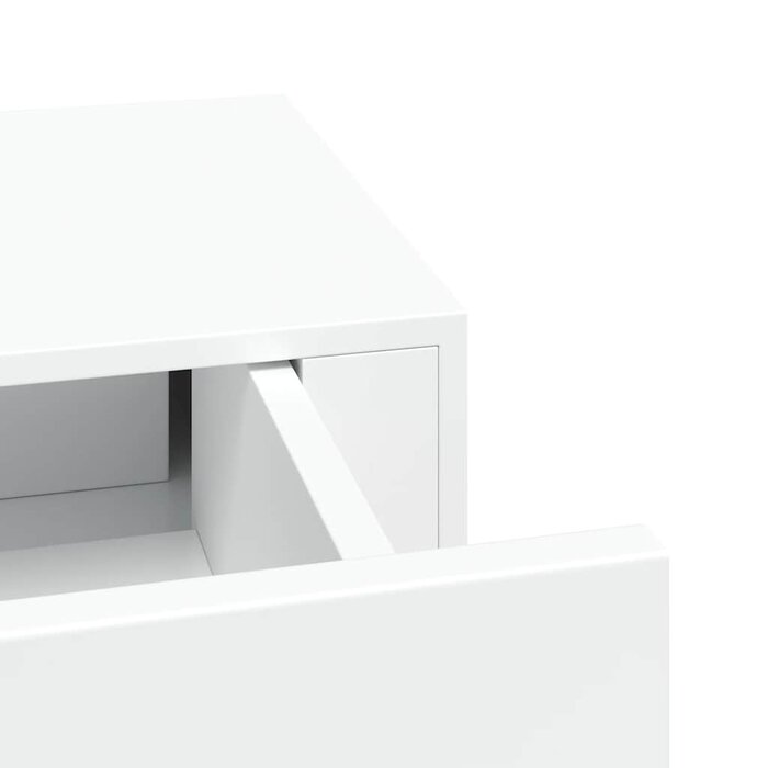 Vidaxl Wandregal mit Schublade 60x23,5 cm - Weißes Schweberegal - Bis zu 58% Rabatt