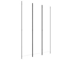 Vidaxl 3-teiliger Raumteiler 150x220 cm, Stoff Weiß - Jetzt bis zu 38% sparen