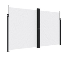 Vidaxl Ausziehbare Seitenmarkise 200 x 600 cm - Weiß - Sparen Sie bis zu 66%
