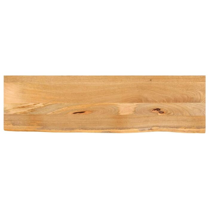 Massive Mangoholz-Tischplatte 110x40cm mit Naturkante - bis zu 33,4% Rabatt