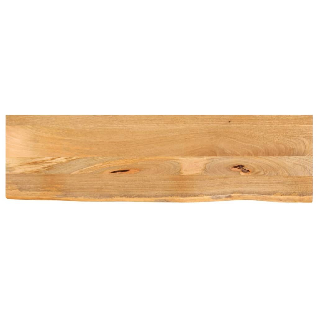 Massive Mangoholz-Tischplatte 110x40cm mit Naturkante - bis zu 33,4% Rabatt