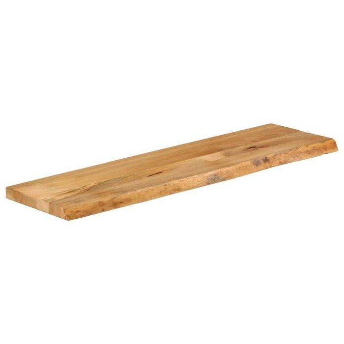 Massive Mangoholz-Tischplatte 110x40cm mit Naturkante - bis zu 33,4% Rabatt