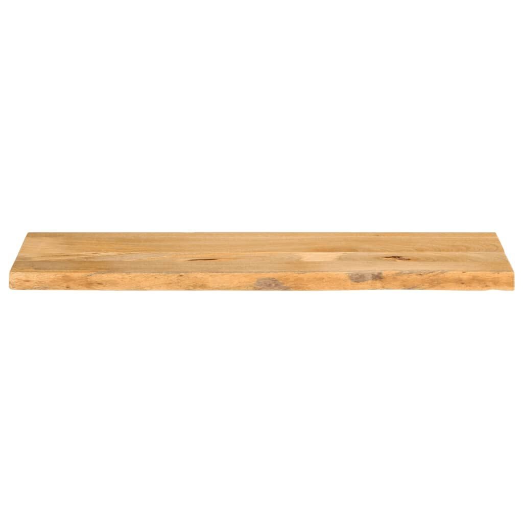 Massive Mangoholz-Tischplatte 110x40cm mit Naturkante - bis zu 33,4% Rabatt