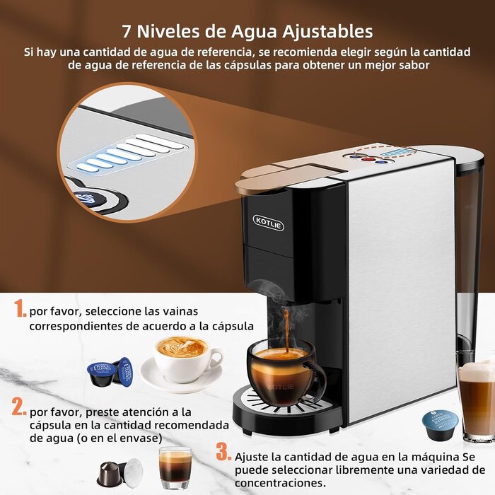 5-in-1 Kapsel-Kaffeemaschine - Vielseitiger Kaffeegenuss - Bis zu 33,8% sparen