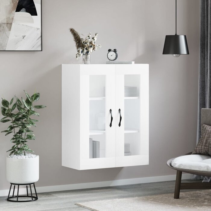 Vidaxl Eleganter Wandschrank Weiß 69,5x34x90 cm - Outlet mit bis zu 74% Rabatt