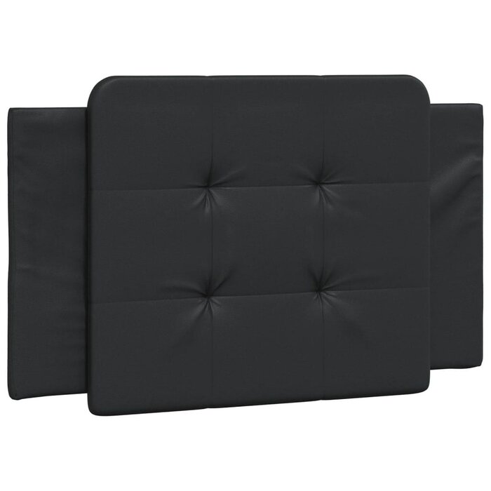 Vidaxl Bett-Kopfkissen 90 cm Kunstleder Schwarz - Bis zu 61 % Rabatt