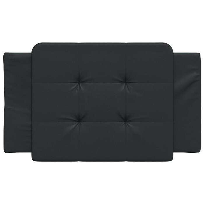 Vidaxl Bett-Kopfkissen 90 cm Kunstleder Schwarz - Bis zu 61 % Rabatt