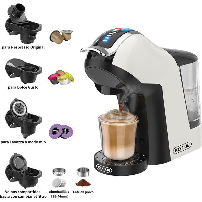 5-in-1 Kaffeemaschine: Kompakt & Vielseitig - Jetzt bis zu 33,9 % Rabatt sichern