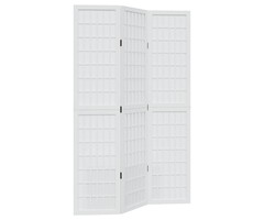 Vidaxl Spanische Wand aus Paulownia-Holz, weiß, 3-teilig - bis zu 40% sparen