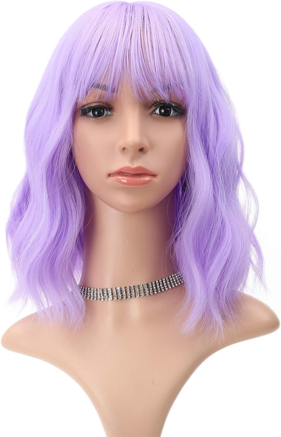 Violette Kurzhaarperücke mit Pony - Bis zu 59% Rabatt