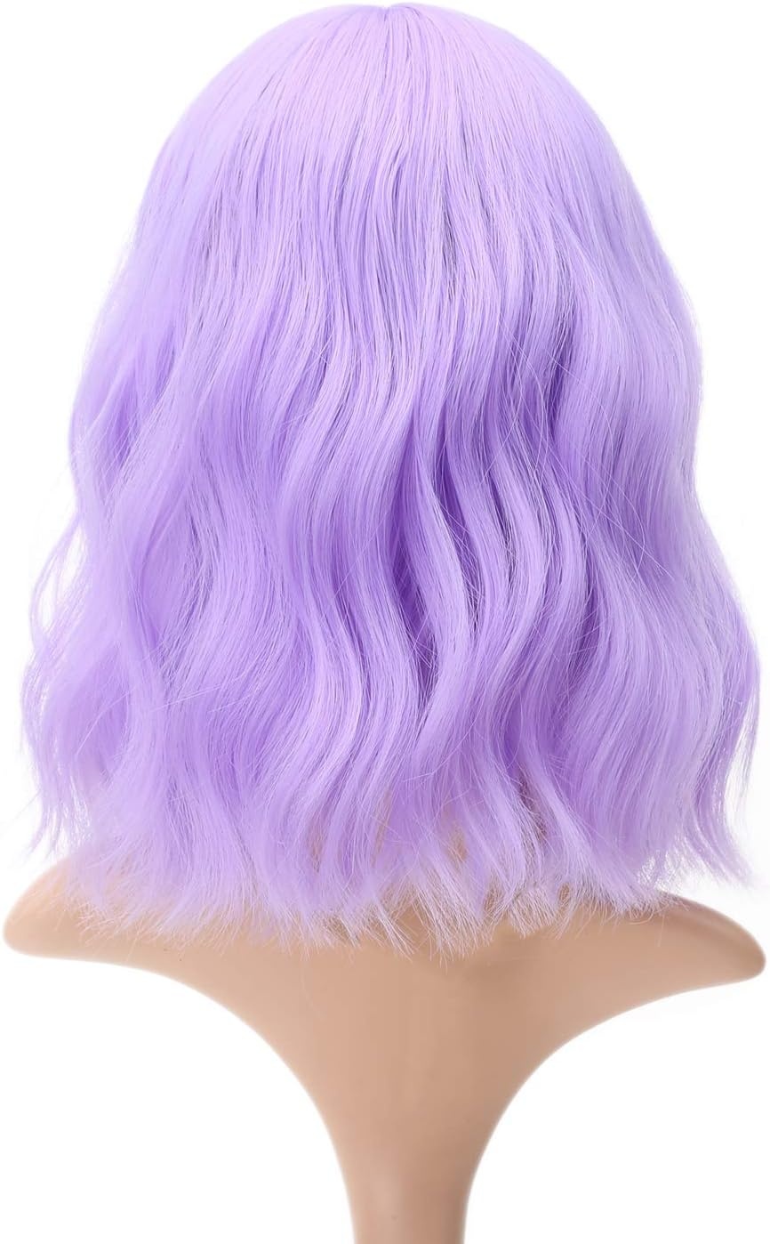 Violette Kurzhaarperücke mit Pony - Bis zu 59% Rabatt