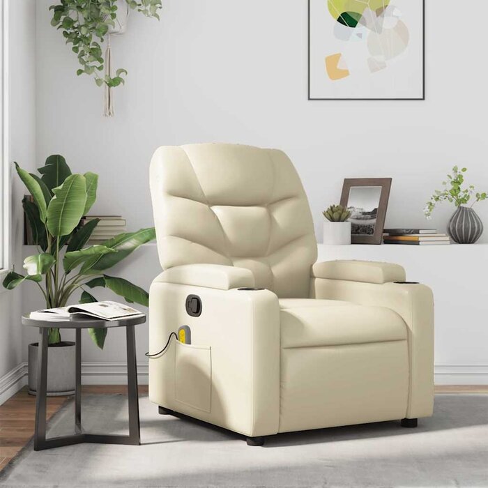Verstellbarer Massagesessel in Creme - bis zu 34,5 % Rabatt im Outlet