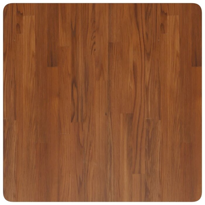 Quadratische Eichen-Tischplatte 70x70 cm dunkelbraun - bis zu 33,2% Rabatt