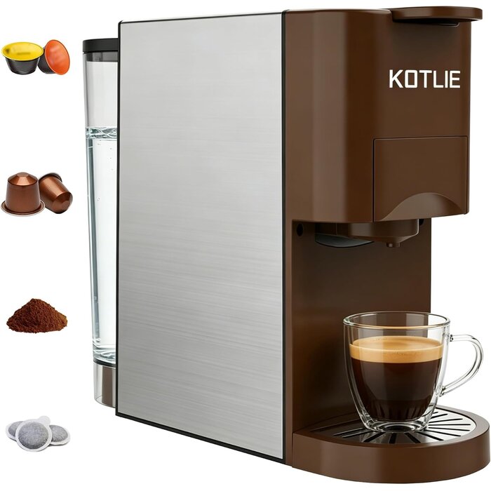 4-in-1 Espressomaschine 19 Bar - Allrounder für Kapseln & Pads - bis zu 34,1% Rabatt