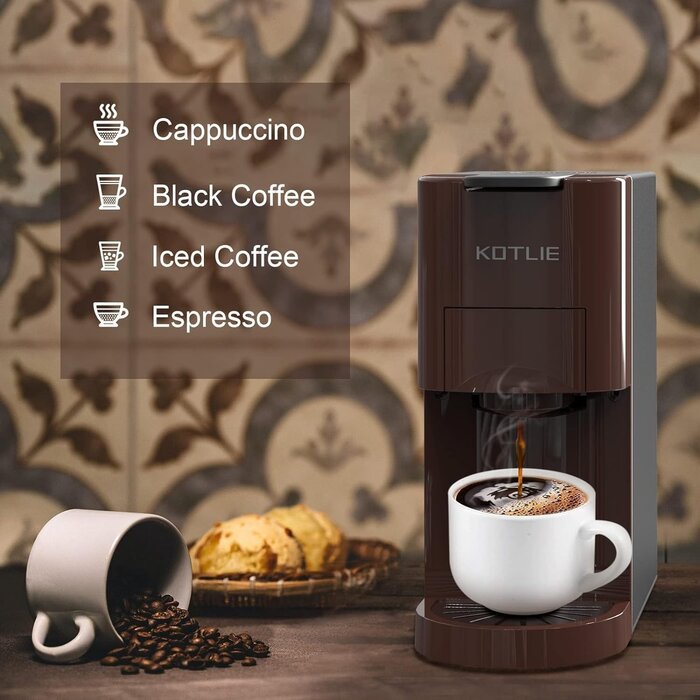 4-in-1 Espressomaschine 19 Bar - Allrounder für Kapseln & Pads - bis zu 34,1% Rabatt