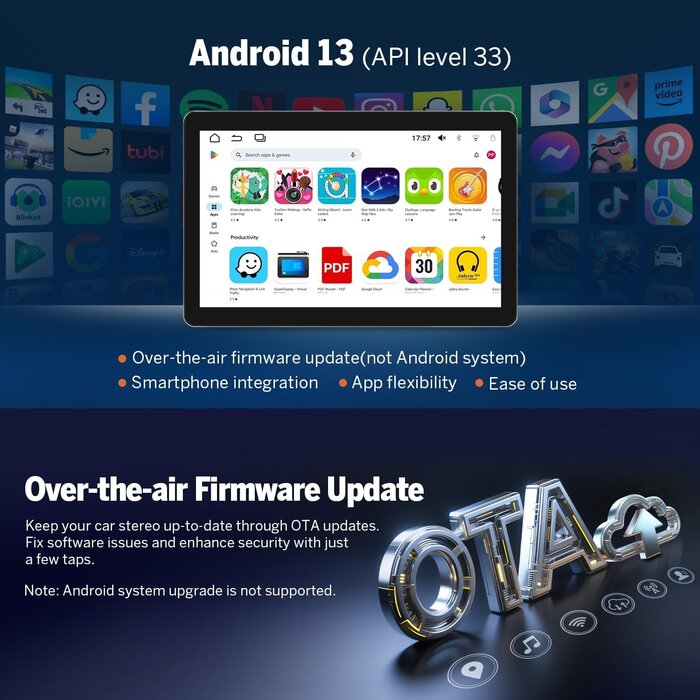 1-DIN Android 13 Autoradio 10,95 Zoll - Jetzt bis zu 29,6% Rabatt sichern!