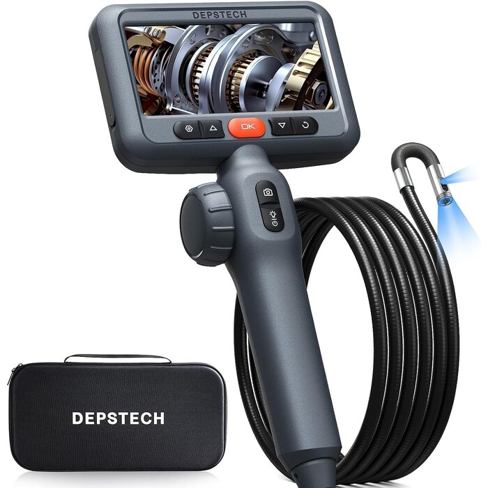 Endoskop-Kamera 210° gelenkig, 1080P HD, 4,5" Display - jetzt bis zu 34,2% sparen