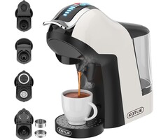 Kotlie 5-in-1 Kapsel-Kaffeemaschine, 1400 W, 19 bar, weiß - jetzt bis zu 33,8% sparen