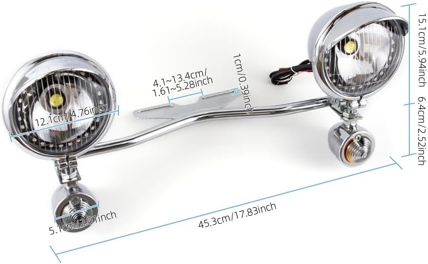 Zusatzscheinwerfer Set für Motorräder - Chrom bis zu 28,7 % günstiger