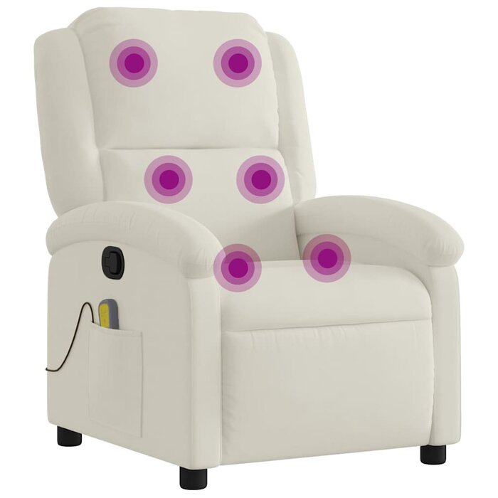 Eleganter Massagesessel in Creme - Verstellbar & Bequem - Bis zu 34,4% Rabatt