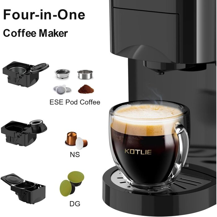 4-in-1 Kaffeemaschine: Nespresso, Dolce Gusto & Pads | Bis zu 29,2% Rabatt
