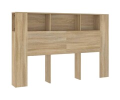 Vidaxl Kopfteil mit Regal Sonoma-Eiche 160x18,5x104,5 cm - bis zu 40% sparen