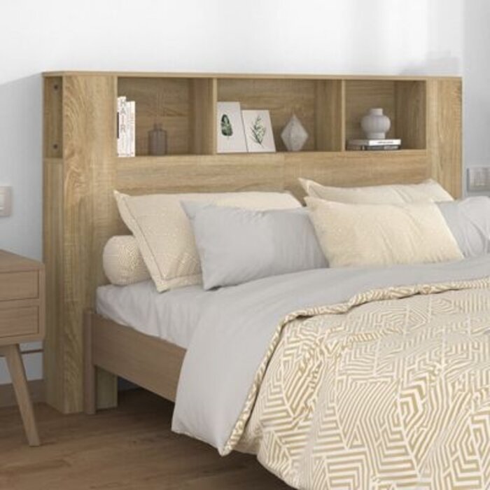Bett-Kopfteil mit Regal Sonoma-Eiche 160 cm - Outlet bis zu 33,4% reduziert
