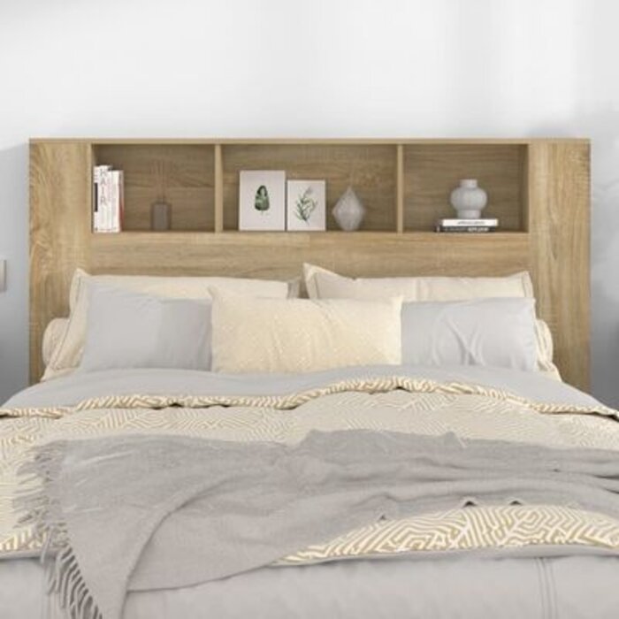 Bett-Kopfteil mit Regal Sonoma-Eiche 160 cm - Outlet bis zu 33,4% reduziert