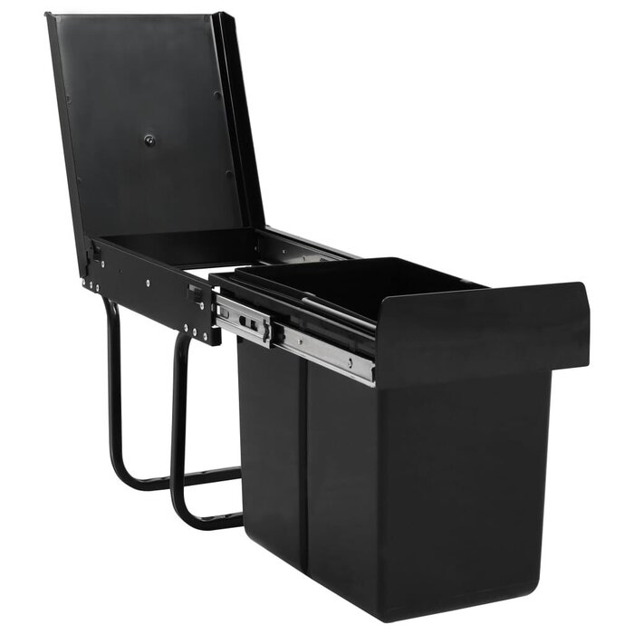 Einbau-Abfallsammler 20L mit Soft-Close - Schwarz - bis zu 33,5% Rabatt