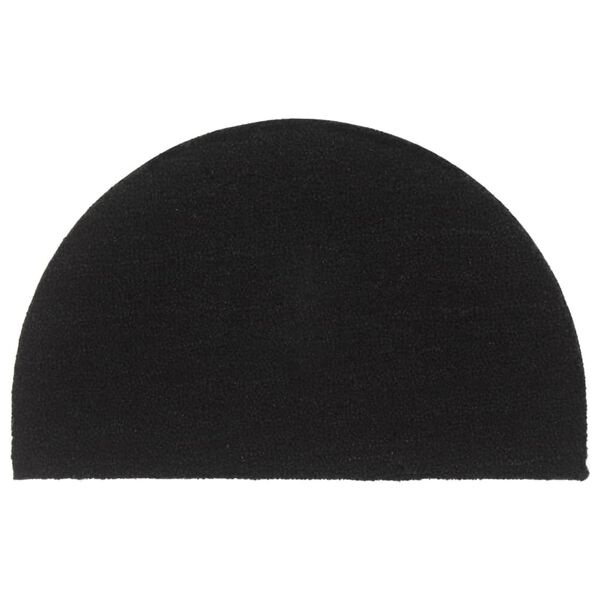 Vidaxl Halbkreis Fußmatte Kokosfaser 50x80 cm Schwarz - jetzt bis zu 63% günstiger