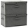 2er-Set Faltbare Aufbewahrungsboxen 50x30x25cm Anthrazit - bis zu 55% Rabatt