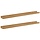 2-tlg. Wandregal-Set Braun 80x9x3 cm - bis zu 30,3% Rabatt im Outlet