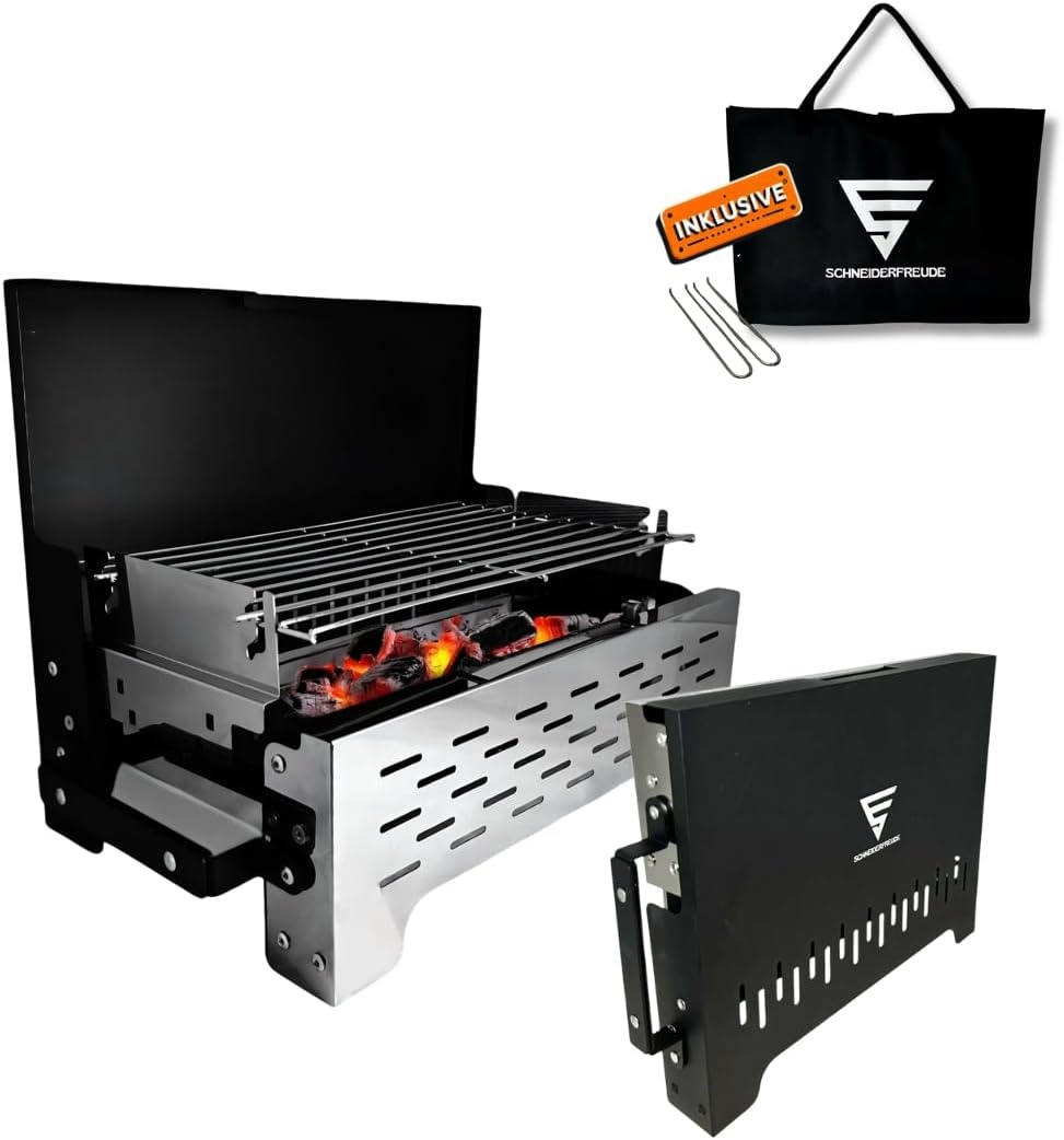 Klappbarer Holzkohlegrill für Camping - Bis zu 28,6% Rabatt