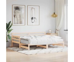 Vidaxl Tagesbett mit Ausziehfunktion 90x200 cm - Kiefer massiv - bis zu 34,3% Rabatt