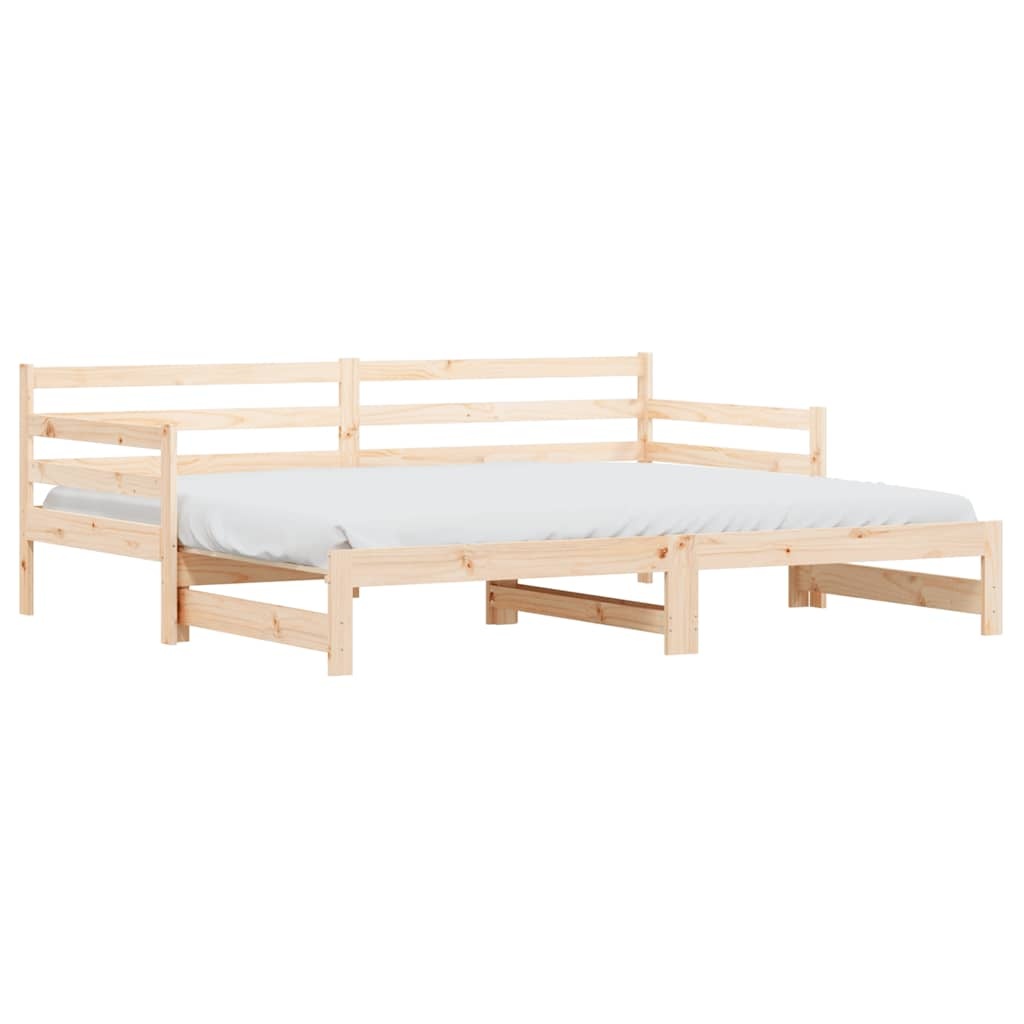 Tagesbett mit Ausziehfunktion 90x200 cm - Kiefer massiv - bis zu 34,3% Rabatt