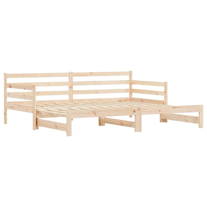 Tagesbett mit Ausziehfunktion 90x200 cm - Kiefer massiv - bis zu 34,3% Rabatt