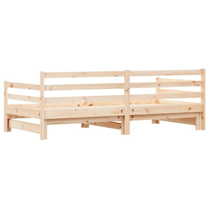 Tagesbett mit Ausziehfunktion 90x200 cm - Kiefer massiv - bis zu 34,3% Rabatt