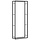 Kaminholzregal Stahl mattschwarz 80x28x222 cm - jetzt bis zu 32,9% sparen