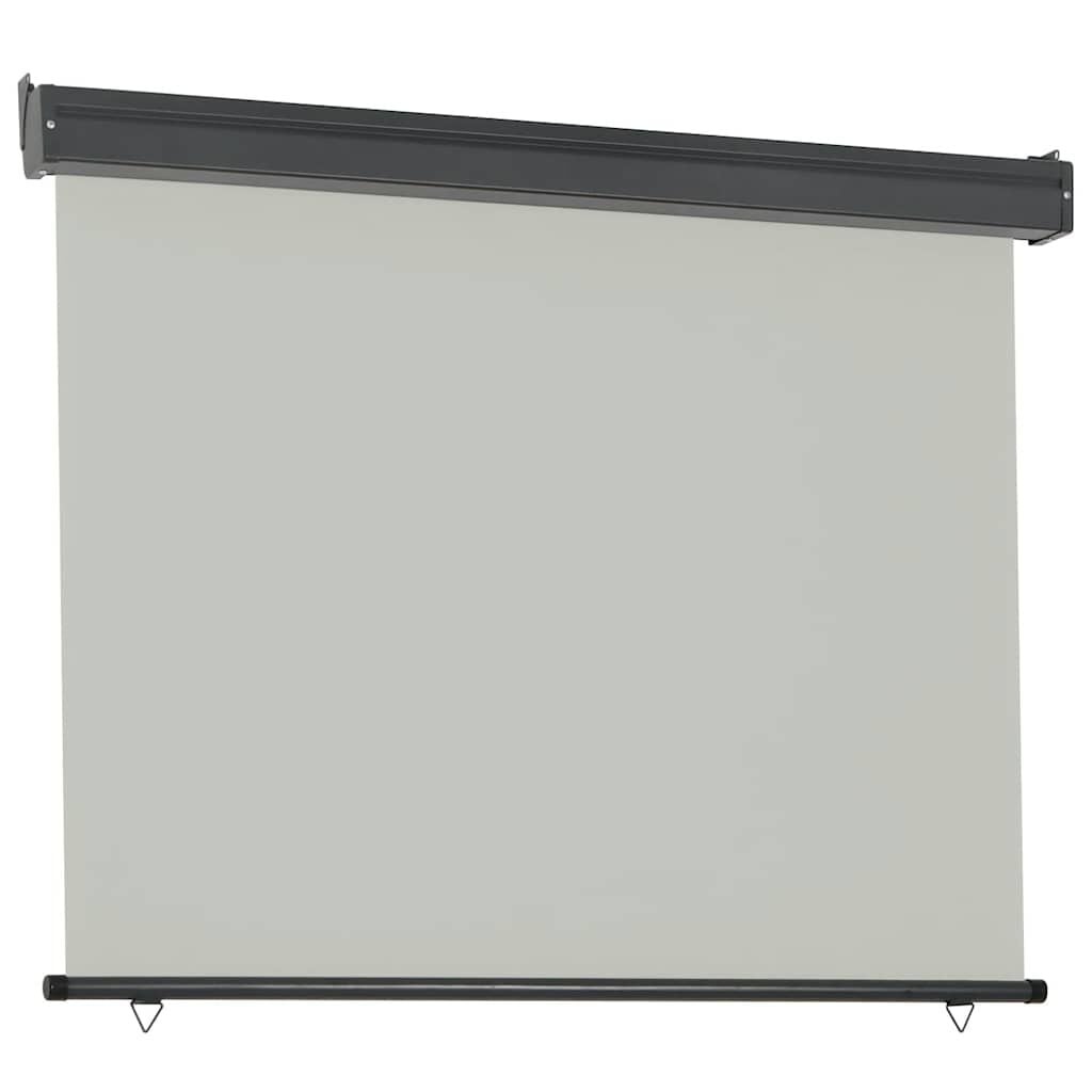 Vidaxl Vertikale Balkon-Markise 125x250 cm, Grau - Jetzt bis zu 37% günstiger