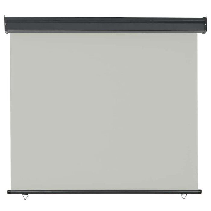Vidaxl Vertikale Balkon-Markise 125x250 cm, Grau - Jetzt bis zu 37% günstiger