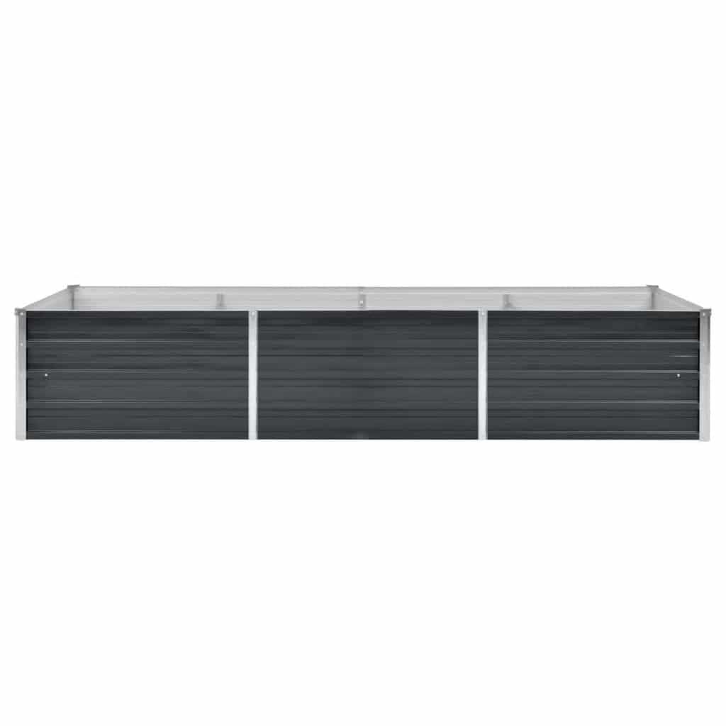 Hochbeet aus verzinktem Stahl 240x80x45cm - Anthrazit - bis zu 32,4% Rabatt