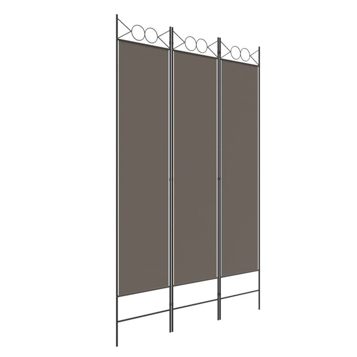 Spanische Wand Paravent 120x200 cm - Anthrazit - Bis zu 31 % reduziert