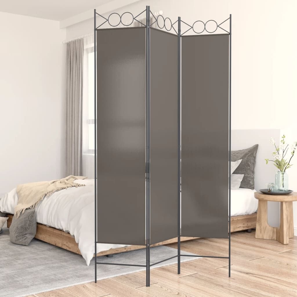 Spanische Wand Paravent 120x200 cm - Anthrazit - Bis zu 31 % reduziert